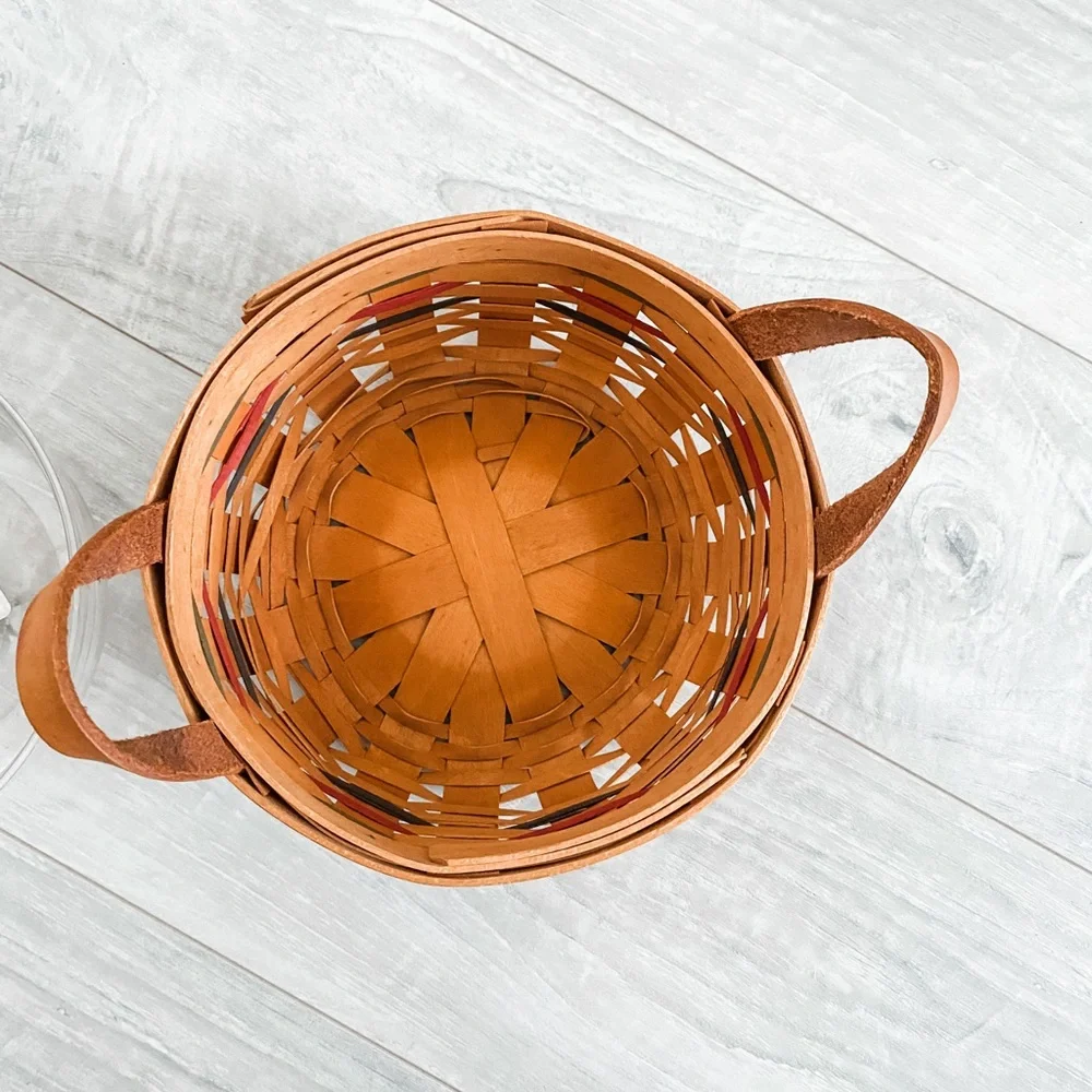 Longaberger Small Button Basket with Liner and Protector